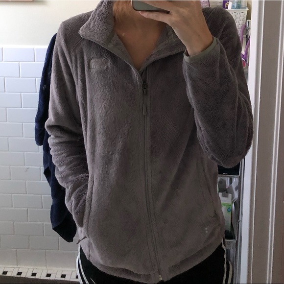 North Face zip up fuzzy jacket - Picture 4 of 6
